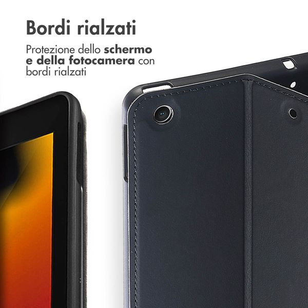 Accezz Cover Tablet Classica Apple iPad 9 (2021) 10.2 pollici / iPad 8 (2020) 10.2 pollici / iPad 7 (2019) 10.2 pollici - Nero