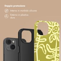 Selencia Cover Posteriore Vivid Apple iPhone 14 - Chalky Bloom