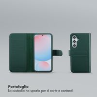 Selencia Libreria rimovibile Olyn con MagSafe Samsung Galaxy S24 FE - Verde