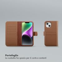 Selencia Libreria rimovibile Olyn con MagSafe Apple iPhone 14 / 13 - Marrone