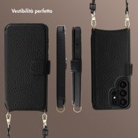 Selencia Cover Riva con MagSafe e cordino Samsung Galaxy S26 Ultra - Nero