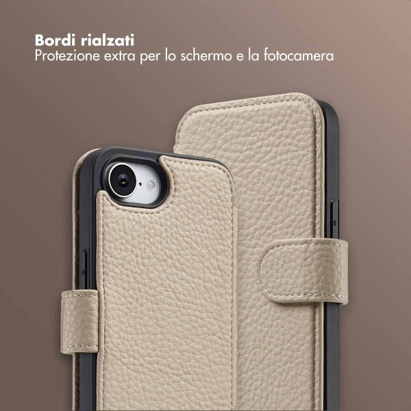 Selencia Cover Riva con MagSafe e cordino Apple iPhone 17e / 16e - Beige