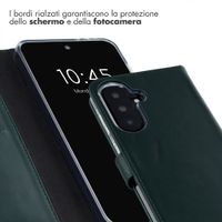 Selencia Cover a libro in vera pelle Samsung Galaxy A37 (5G) - Verde