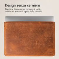 Accezz Cover in pelle per Apple MacBook 15 pollici - Laptopsleeve - Cognac