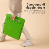 imoshion Cover Antishoc Speciale Bambini con Manico iPad 10.2 (2019 / 2020 / 2021) - Verde