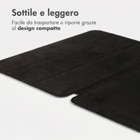 Accezz Cover a libro trifold in pelle Apple iPad 11 (2025) 11 pollici A16 / iPad 10 (2022) 10.9 pollici - Nero