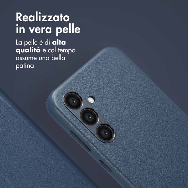 Accezz Cover in pelle 2 in 1 con MagSafe Samsung Galaxy S24 Plus - Nightfall Blue