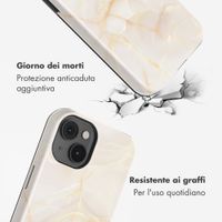Selencia Cover Posteriore Vivid Apple iPhone 14 - Golden Beige Marble