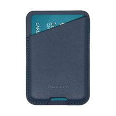 Accezz Portacarte in pelle - Compatibile con MagSafe e Qi2 - Nightfall Blue
