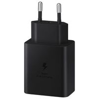 Samsung Adattatore di alimentazione originale con cavo USB-C - Caricatore - Connessione USB-C - Ricarica rapida - 45 Watt - 1,8 metri - Nero