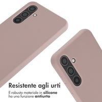 imoshion Cover in Silicone con Cordino Samsung Galaxy A35 - Sand Pink