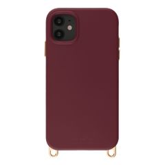 Selencia Cover posteriore Rivièra con MagSafe con ganci rimovibili Apple iPhone 11 - Bold Burgundy