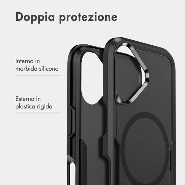 imoshion Cover posteriore con MagSafe Apple iPhone 16 - Nero