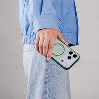 imoshion Cover posteriore Color con Thin MagSafe Ring Samsung Galaxy S25 / S24 - Verde scuro