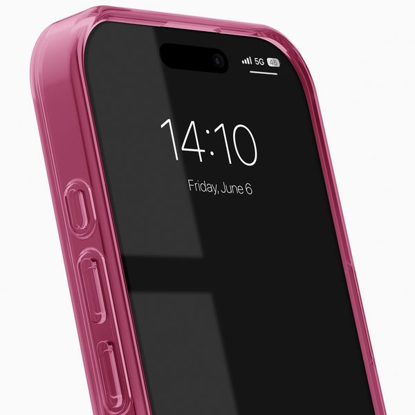 iDeal of Sweden Cover Trasparente con MagSafe Apple iPhone 16 Pro - Cherry Crush