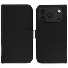 Selencia Cover a libro in vera pelle Apple iPhone 18 Pro / 17 Pro - Nero