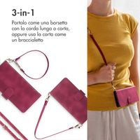 imoshion Cover a libro con Cordino Apple iPhone 12 (Pro) - Rosso