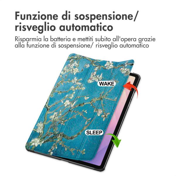 imoshion Cover Trifold Design Samsung Galaxy Tab S11 - Green Plant