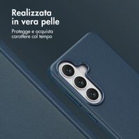 Accezz Cover in Pelle con MagSafe Samsung Galaxy S26 - Nightfall Blue