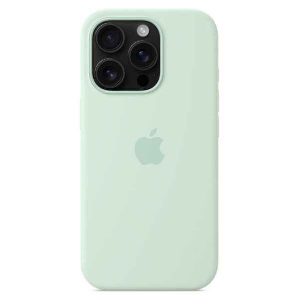Apple Cover Posteriore in Silicone con MagSafe Apple iPhone 16 Pro - Aquamarine