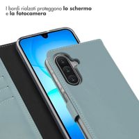 Selencia Cover a libro in vera pelle Samsung Galaxy A17 (5G) / (4G) - Air Blue