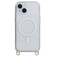 Selencia Cover posteriore Rivièra MagSafe con gancini rimovibili Apple iPhone 15 - Trasparente