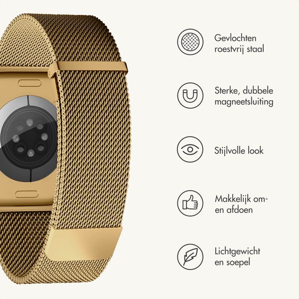 imoshion Milanees magnetisch bandje Apple Watch | 38/40/41/42 mm - Goud
