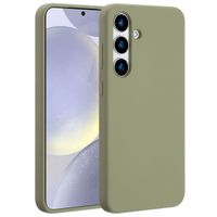 Accezz Cover in silicone liquido con MagSafe Samsung Galaxy S25 Plus - Cooper Green