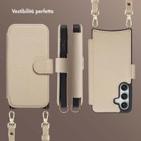 Selencia Cover Riva con MagSafe e cordino Samsung Galaxy S25 / S24 - Beige