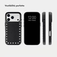 Selencia Cover posteriore Studs con MagSafe Apple iPhone 17 Pro - Velvet Black