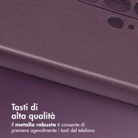 Accezz Cover in Pelle con MagSafe Samsung Galaxy S24 Ultra - Heath Purple
