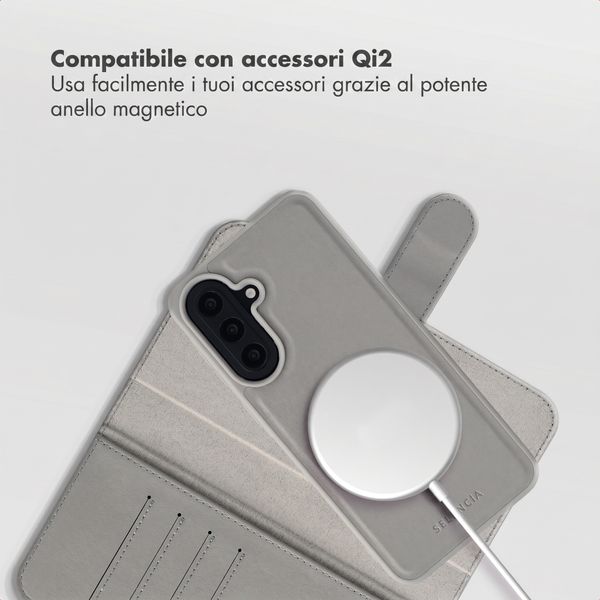 Selencia Libreria rimovibile Olyn con MagSafe Samsung Galaxy A57 (5G) - Grigio