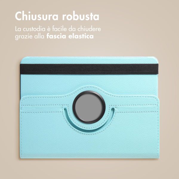 imoshion Cover Girevole a 360° Samsung Galaxy Tab S9 11.0 pollici / S10 Lite / S10 FE / S9 FE 10.9 pollici - Azzurro