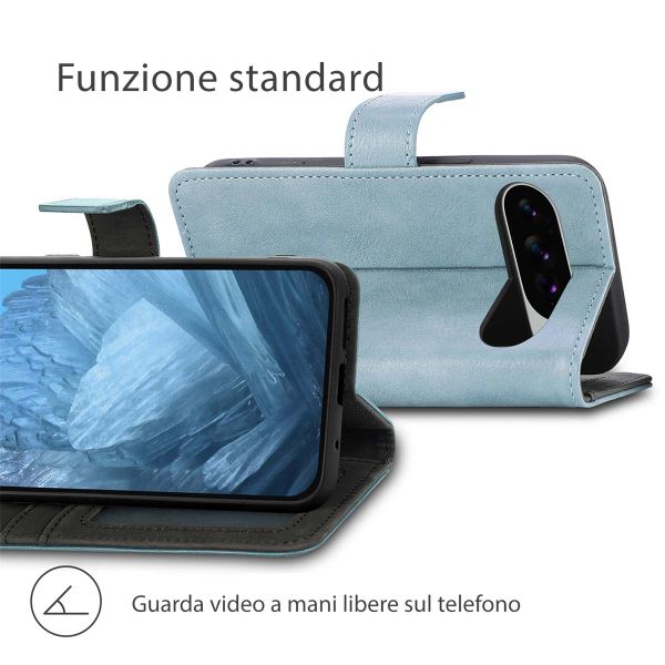 imoshion Cover a libro di Lusso Google Pixel 10 / 10 Pro - Azzurro