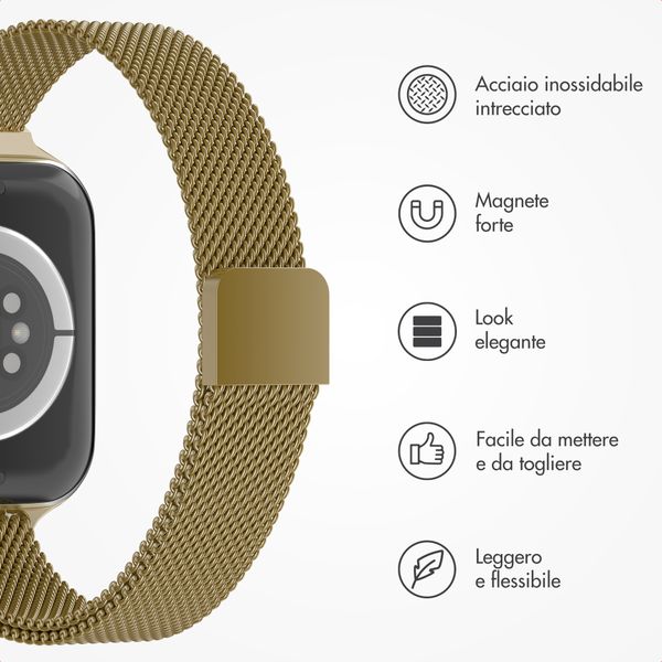 imoshion Cinturino sottile Milanese Apple Watch | 38/40/41/42 mm - Oro