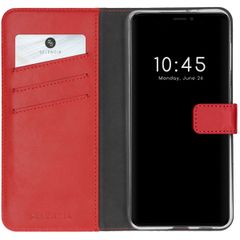 Selencia Cover a libro in vera pelle Apple iPhone 13 Mini - Rosso