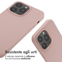 imoshion Cover in Silicone con Cordino Apple iPhone 14 Pro Max - Sand Pink