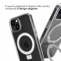 Accezz Cover con anello e supporto con MagSafe Apple iPhone 13 - Trasparente