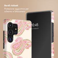 Selencia Cover posteriore Vivid con MagSafe Samsung Galaxy S25 Ultra - Paisley Blush