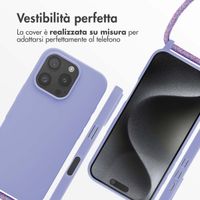 imoshion Cover in Silicone con Cordino Apple iPhone 16 Pro - Viola