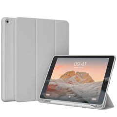 Accezz Cover a libro in silicone Smart Apple iPad 9 (2021) 10.2 pollici / iPad 8 (2020) 10.2 pollici / iPad 7 (2019) 10.2 pollici - Grigio