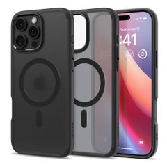 Spigen Cover Posteriore Ultra Ibrida con MagSafe Apple iPhone 16 Pro Max - Frost Black