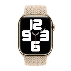 Apple Cinturino Solo intrecciato Apple Watch | 44/45/46/49 mm - Taglia 5 - Beige