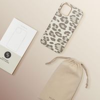 Selencia Cover Sabi Stampa pantera con MagSafe Apple iPhone 12 (Pro) - Soft Ivory