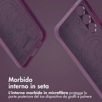 Accezz Cover in pelle 2 in 1 con MagSafe Samsung Galaxy S24 - Heath Purple