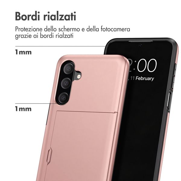 imoshion Cover Posteriore con Porta Carte Samsung Galaxy A27 (5G) - Rose Gold
