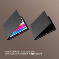 Selencia Cover Riva Apple iPad 11 (2025) 11 pollici A16 / iPad 10 (2022) 10.9 pollici - Nero