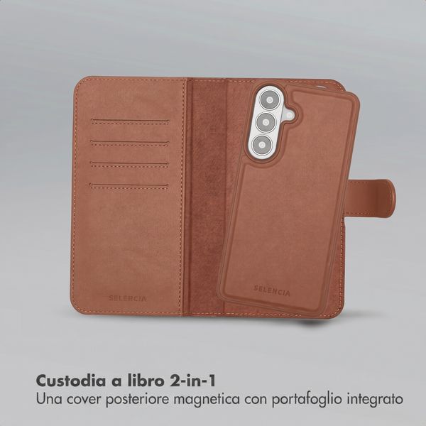 Selencia Libreria rimovibile Olyn con MagSafe Samsung Galaxy S26 Plus - Marrone