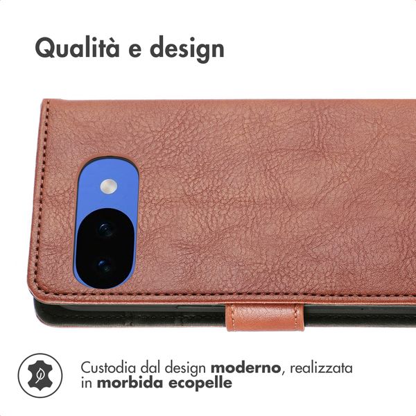 imoshion Cover a libro di Lusso Google Pixel 10a - Marrone