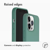 Accezz Cover in silicone liquido con MagSafe Apple iPhone 13 Pro - Verde scuro